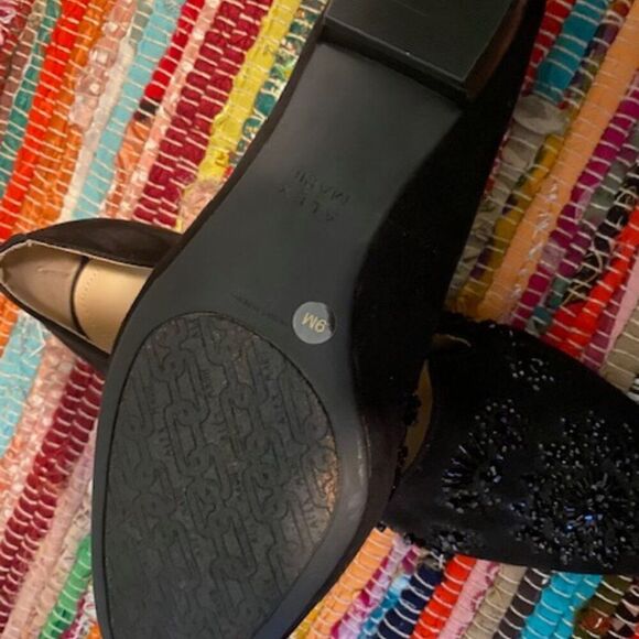 Alex Marie Black embellished Rhinestones and beaded loafers, size 9 - Picture 5 of 7
